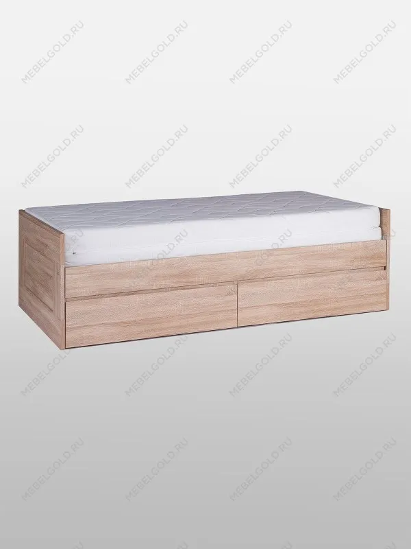 Кровать раздвижная Сириус, с ящиками, 90х200/180х200 см, дуб сонома | изображение 6