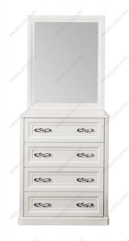Балашиха - Зеркало для комода Мишель белый матовый (спальня) | изображение 2