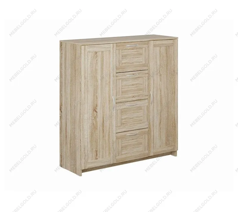 БРИМНЭС / СИРИУС тумба ИКЕА / IKEA 2 двери и 4 ящика 117х123 сонома | изображение 3