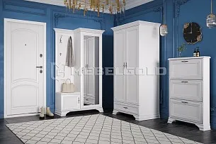 Шкаф с вешалкой Кентаки PPK1D1K/P белый