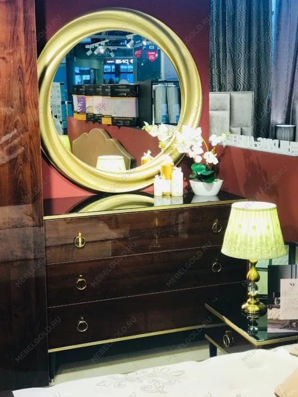 Зеркало круглое 1713(1) золото | изображение 2