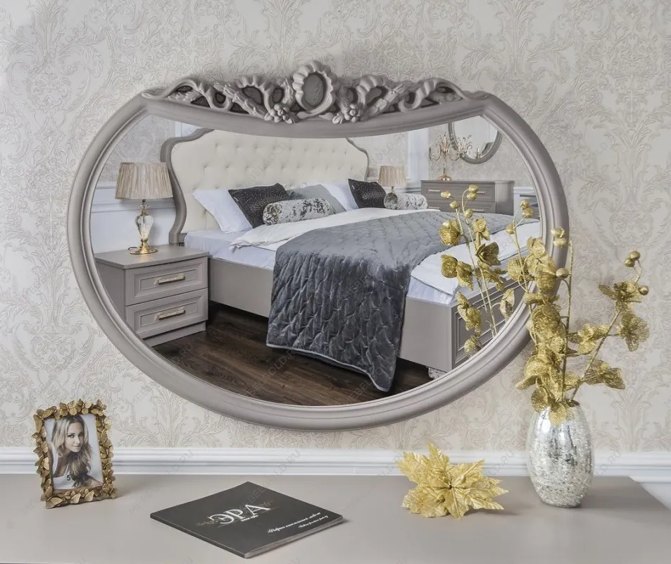 Балашиха - Зеркало Мокко ППУ для туалетного столика серый камень | изображение 1