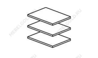 Полки для шкафа Афина 2-ств караваджо