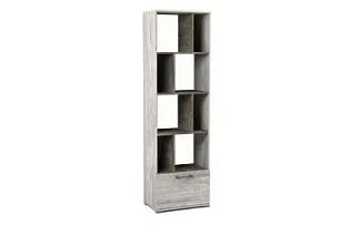 Стеллаж Д-11, Денвер (600*380*2020) Риббек серый, 31314