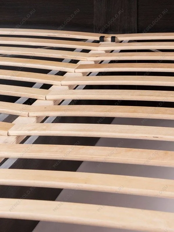 Кровать двуспальная Сириус, 160х200 см, черный, дуб венге | изображение 15