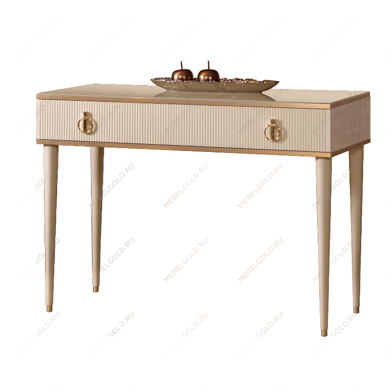 Стол туалетный Римини СОЛО (Латте/Золото) РМСТ-1(s)