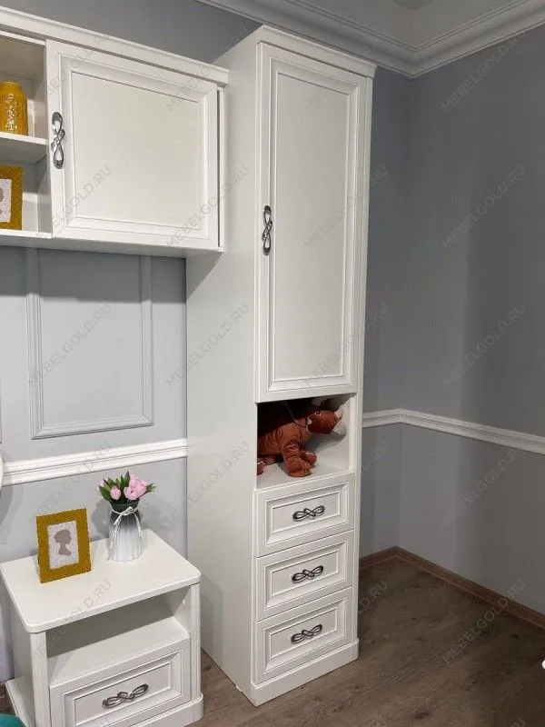 Спальня детская Мишель белый матовый | изображение 18