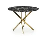 Стол обеденный Halmar RAYMOND 2 (черный мрамор/золотой) | изображение 1