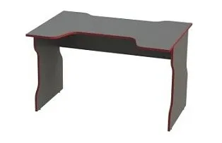 Стол компьютерный Вардиг, 120х75х82 см, антрацит/красный