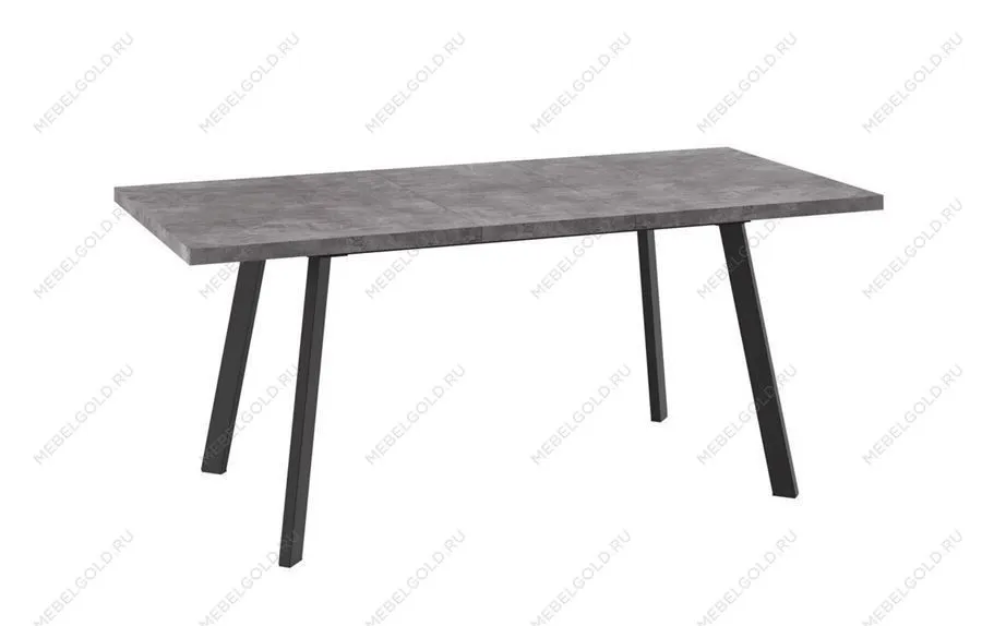 Стол раздвижной Бьерн-140 (Дымчатая керамика/Чёрный) 140(180)х85 | изображение 1