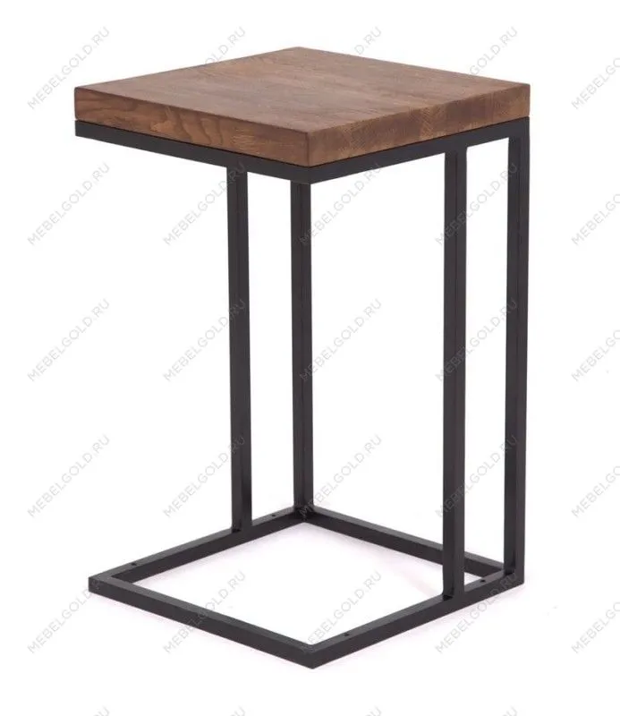 Стол кофейный Энди Loft (Дуб/каркас чёрный)