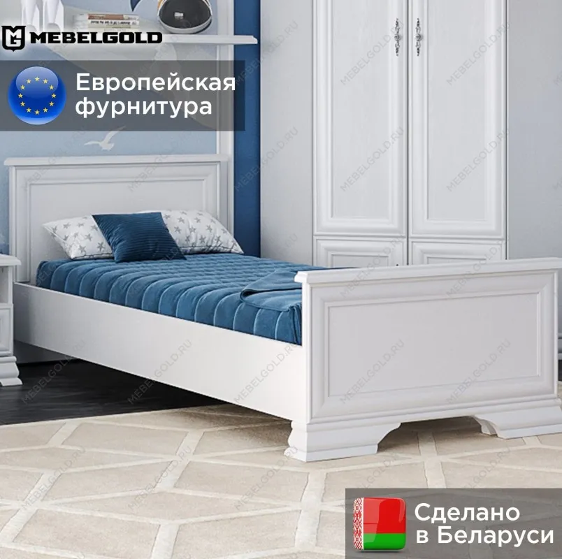 Кровать Кентаки LOZ/90x200 белый | изображение 1