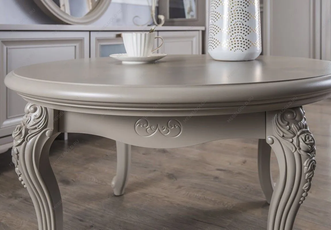 Столик круглый Мокко серый камень | изображение 12