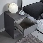 Тумба прикроватная Варма, 2 ящика, 40х55х40 см, эмаль серая | изображение 19