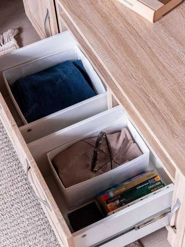 Тумба для ТВ Сириус, 2 двери и 2 ящика, 156х41х47 см, дуб сонома | изображение 4