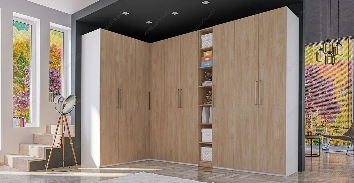Шкаф-пенал Отис МН-039-05 П3 с фасадом ЛДСП (дуб прованс) | изображение 2
