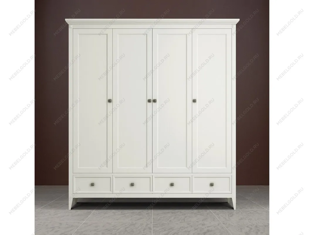 Шкаф четырехстворчатый Manhattan (Молочный) | изображение 2