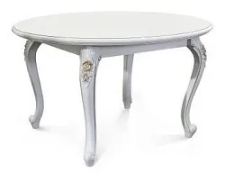 Стол Натали круглый белый глянец - Выставка Балашиха