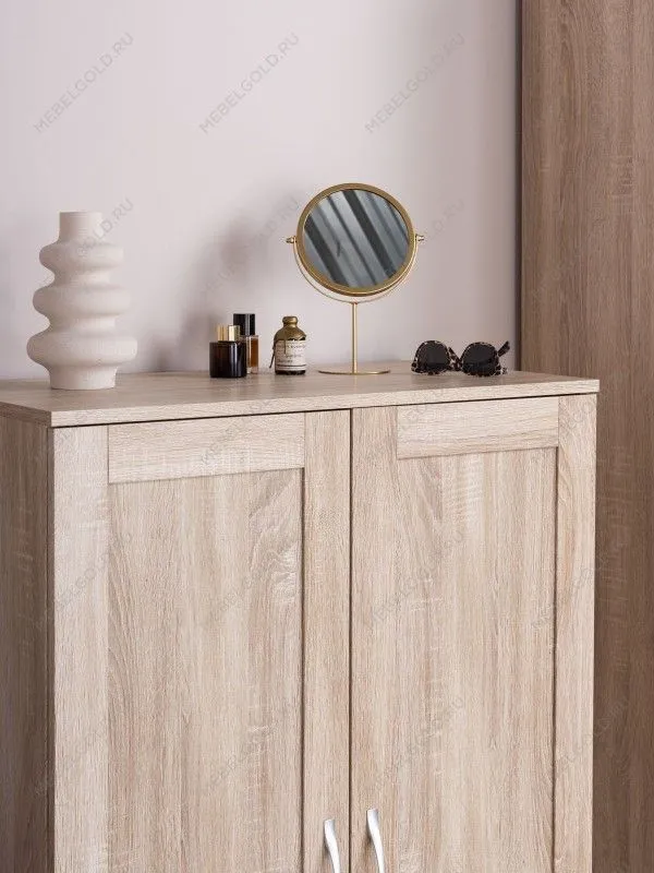 Тумба Сириус, 2 двери, 78х41х124см, дуб сонома | изображение 3