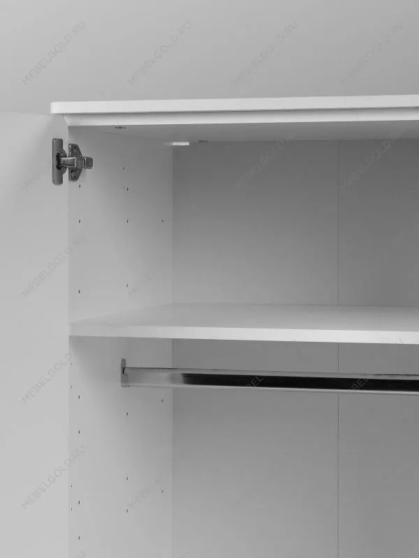 Шкаф распашной Пикси, с двумя дверьми, тремя ящиками и полкой 60x57x180, белый (робкий подснежник) | изображение 15