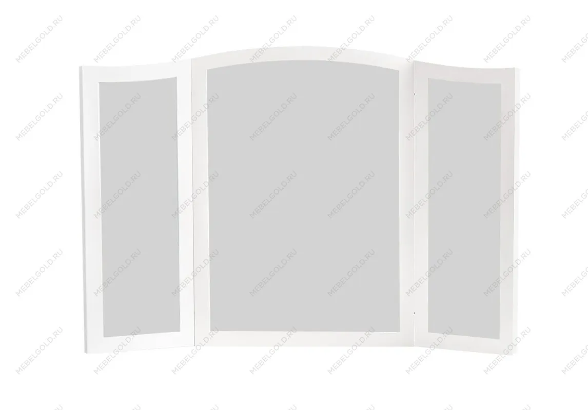 Зеркало трельяж Мишель для туалетного столика белый матовый | изображение 1