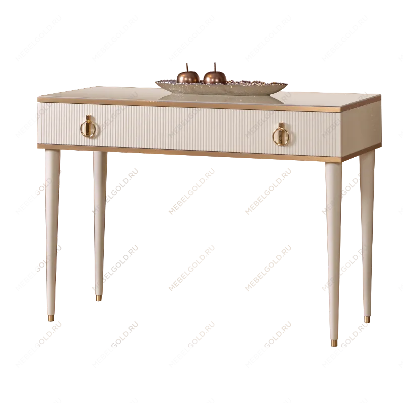 Стол туалетный Римини СОЛО (Слоновая кость/Золото) РМСТ-1(s)