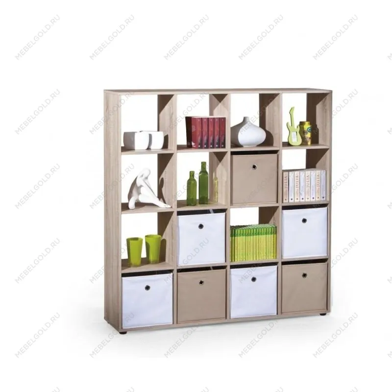 Стеллаж Halmar LUINI 16 (дуб сонома) (без ящиков)