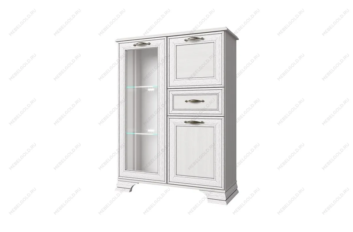 Тумба Тиффани 1V2D1S вудлайн кремовый