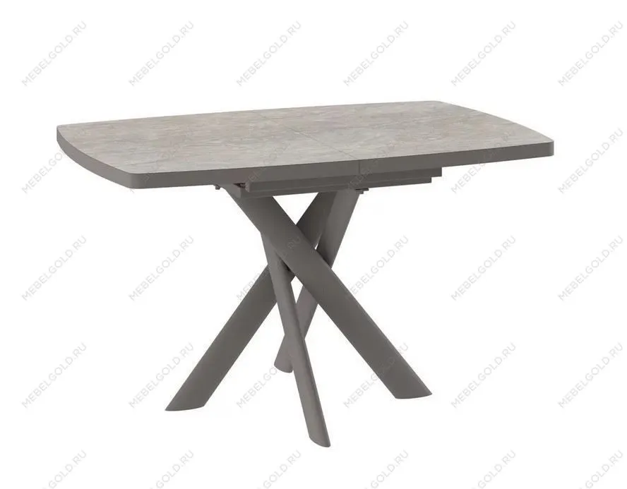 Стол Andres-130 (130/165 х 85 /камень бежевый-HPL/капучино)