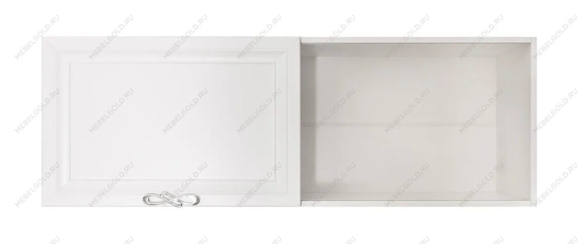 Полка навесная книжная Мишель белый матовый | изображение 3