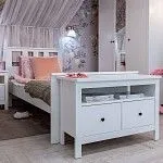 Кровать односпальная Сага, 90х200 см, белая | изображение 2