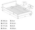 Кровать Halmar KAYLEON 160 (бежевый) | изображение 2