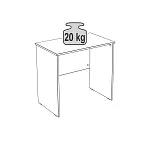 КАСТОР (KULLEN) стол письменный 80х50 серый | изображение 3