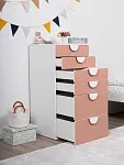 Комод Пикси, 6 ящиков 60x57x120, мечтательный пион | изображение 4