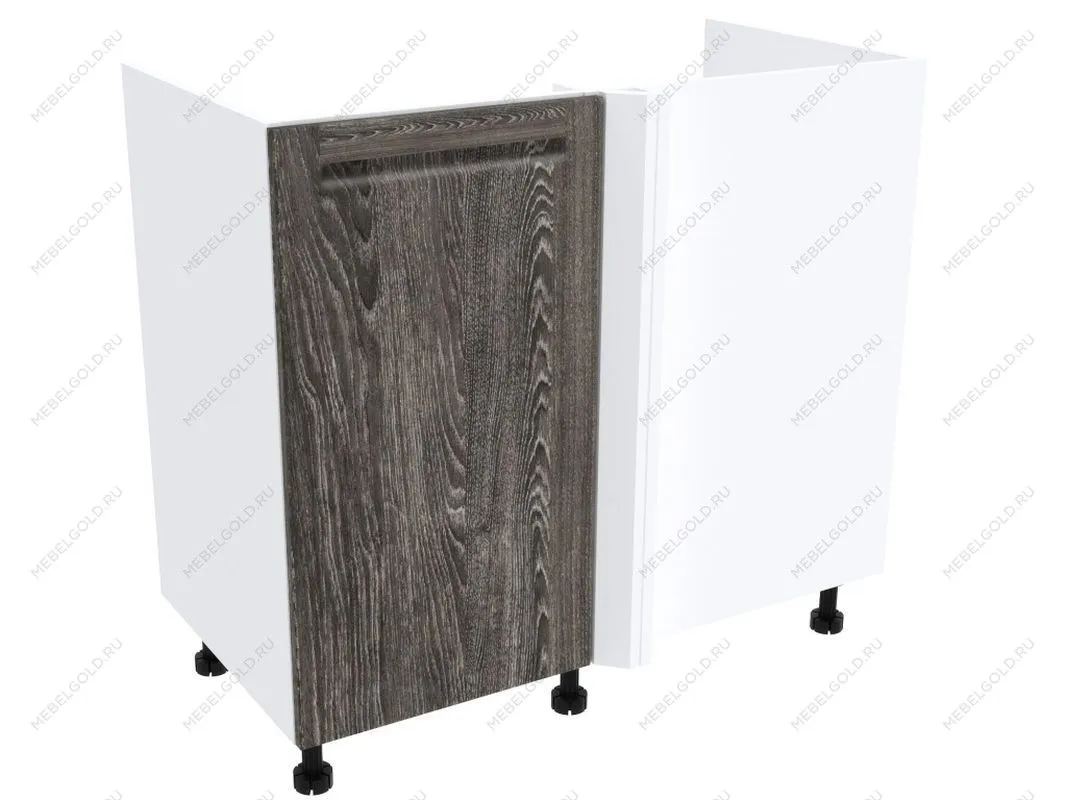 Стол под мойку угловой СМУ-100 л, Грей (900*470*820) Шале Серебро, 21450