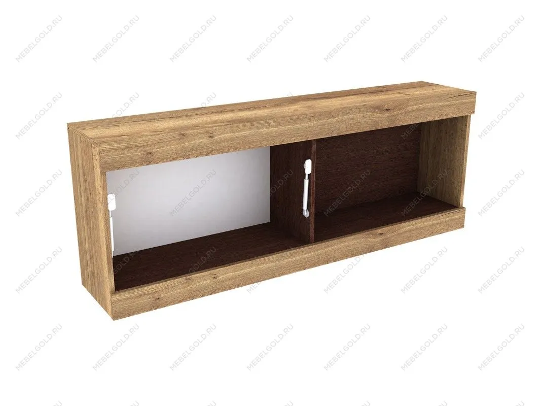 м. Марьина Роща - Шкаф-полка навесная 1400, Гарда Дуб галифакс Табак | изображение 2