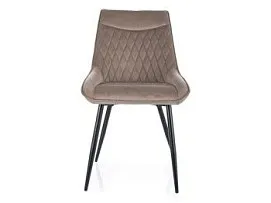 Стул кухонный Signal AGAT Velvet Bluvel 40 (темно-бежевый/черный)