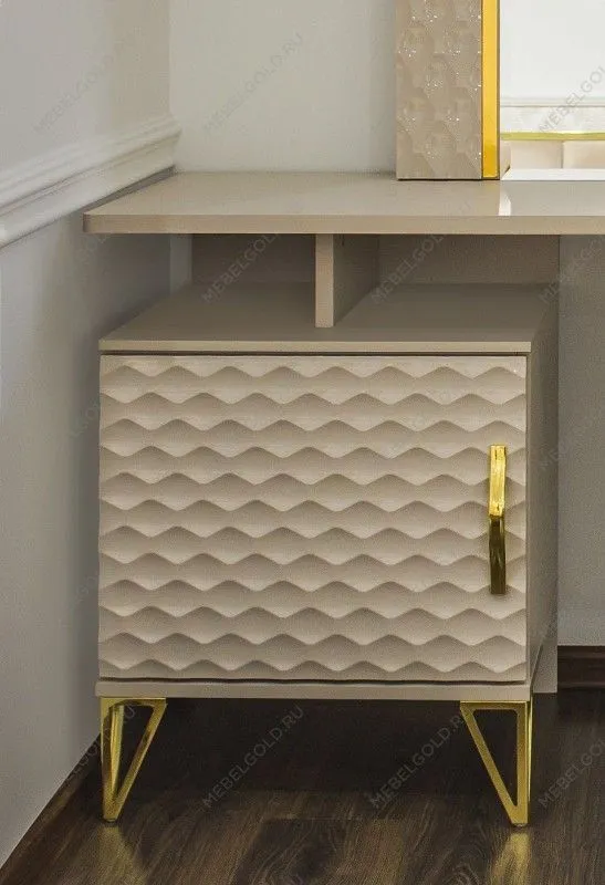 Туалетный столик Лара бежевый глянец | изображение 4