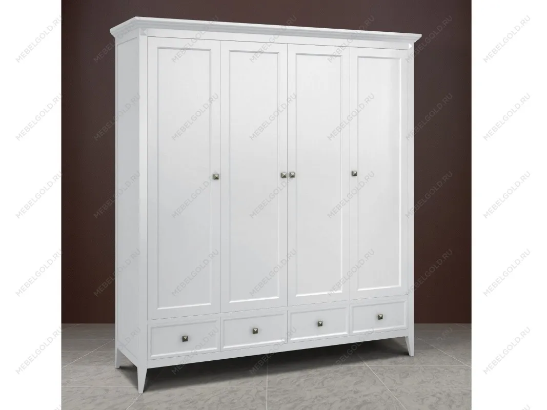 Шкаф четырехстворчатый Manhattan (Белый) | изображение 3