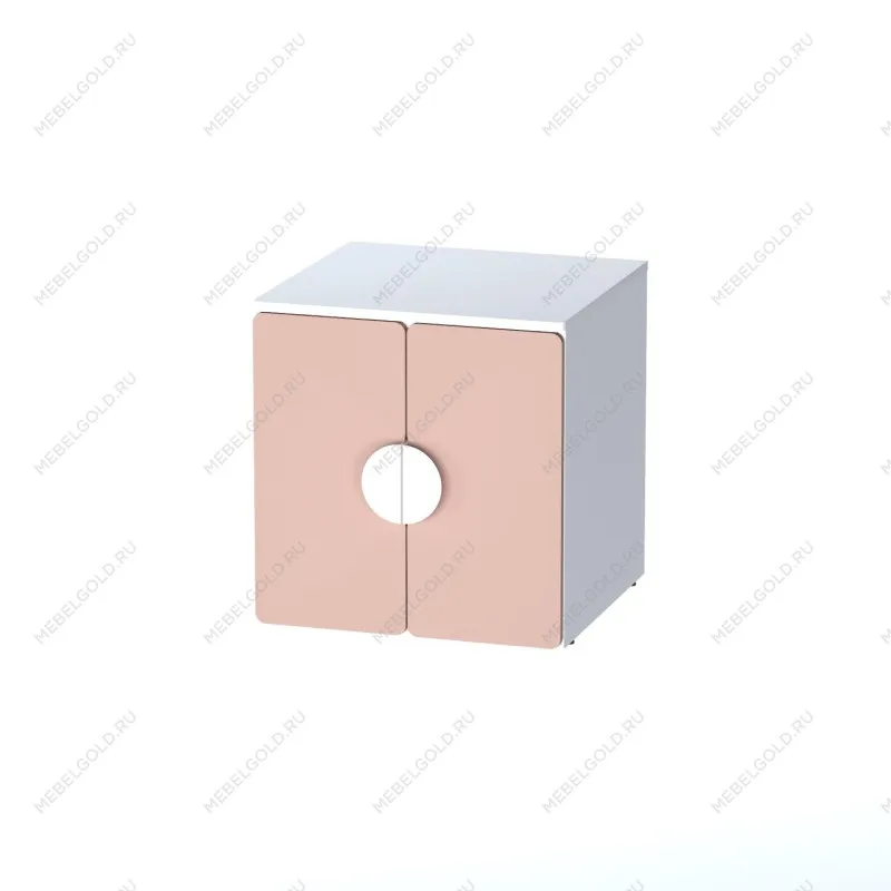 Шкаф Пикси распашной, с двумя дверьми и полкой 60x57x60, мечтательный пион
