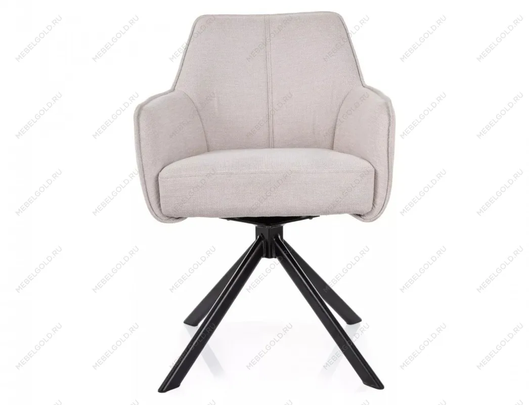 Стул кухонный Signal NOTTI Brego 22 поворотный (светло-бежевый/черный) | изображение 1