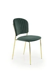 Стул кухонный Halmar K499 (темно-зеленый/золотой)