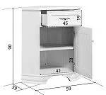 Балашиха - Тумба Кентаки KOMN1D1S/P угловая белый | изображение 2