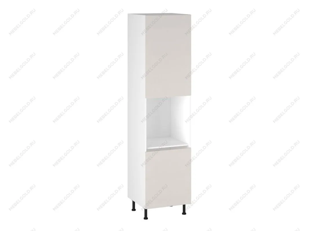 Шкаф-пенал 960 ПГ-60, Виста (600*586*2456) Экокожа Белый, 26286