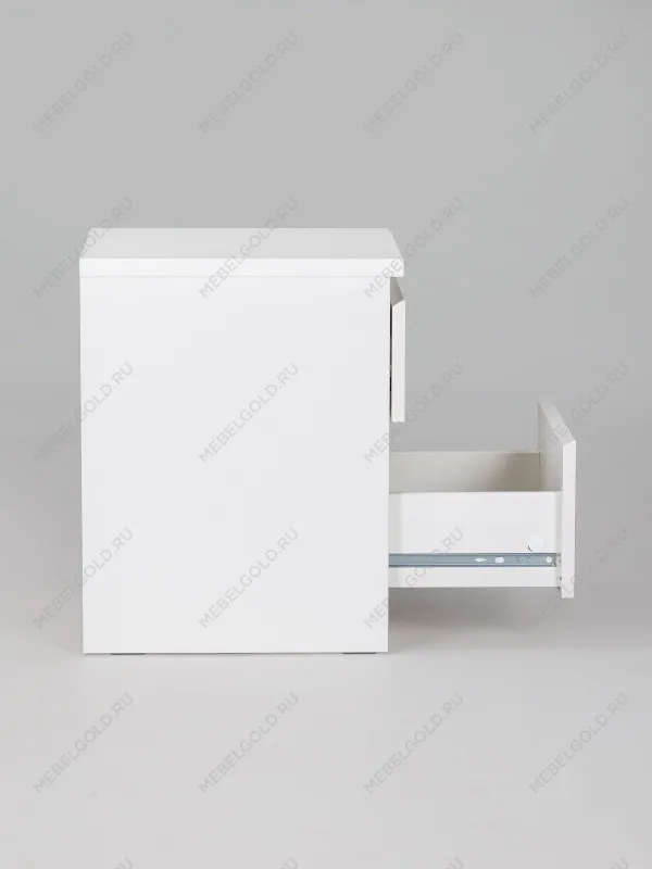 Тумба прикроватная Кастор, 2 ящика, 40х37х49 см, белая | изображение 8