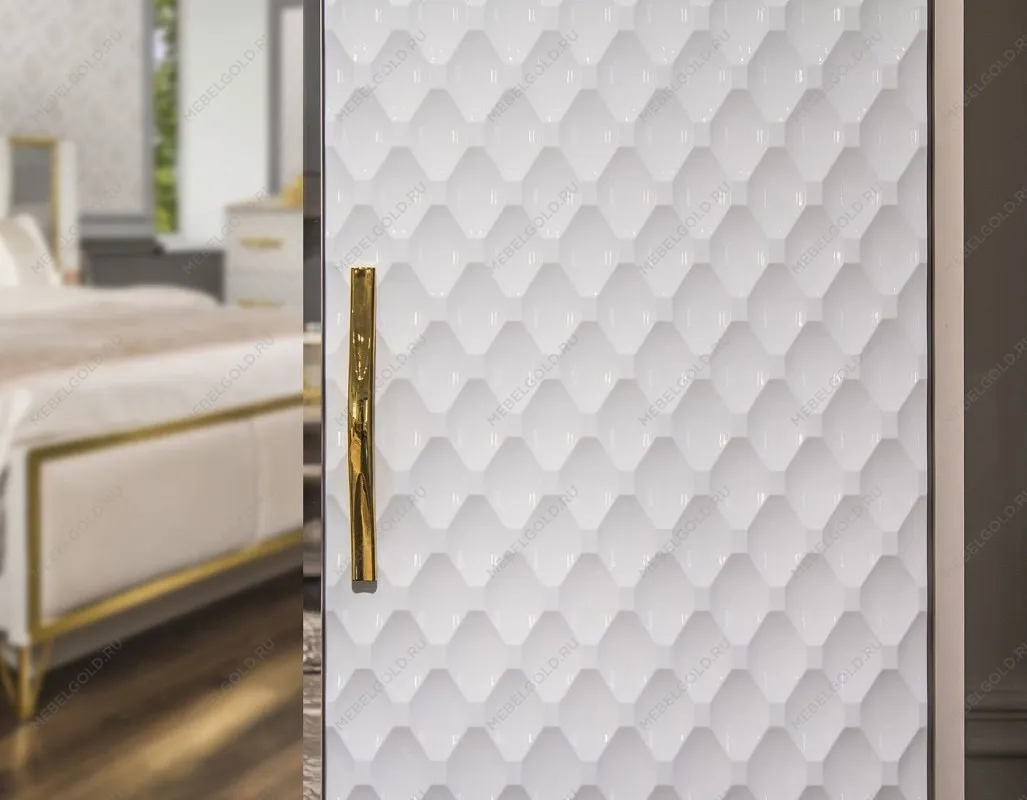 Шкаф Лара 4-дверный белый глянец | изображение 3