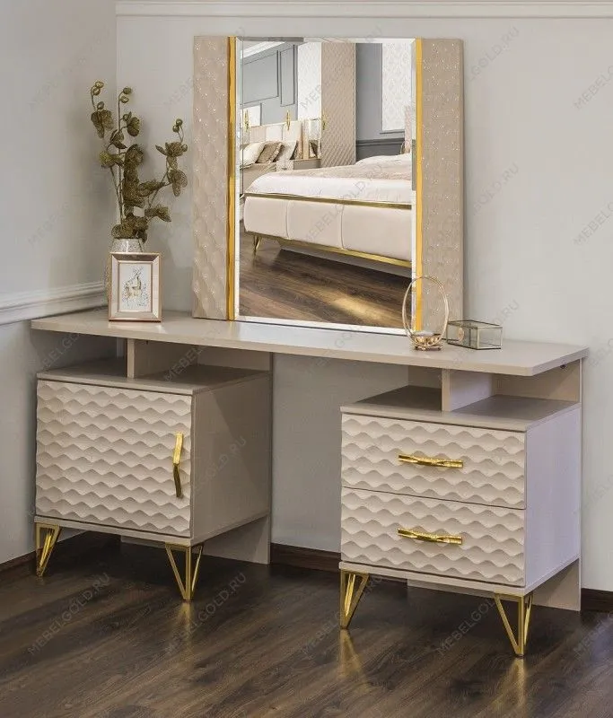 Туалетный столик Лара бежевый глянец | изображение 3