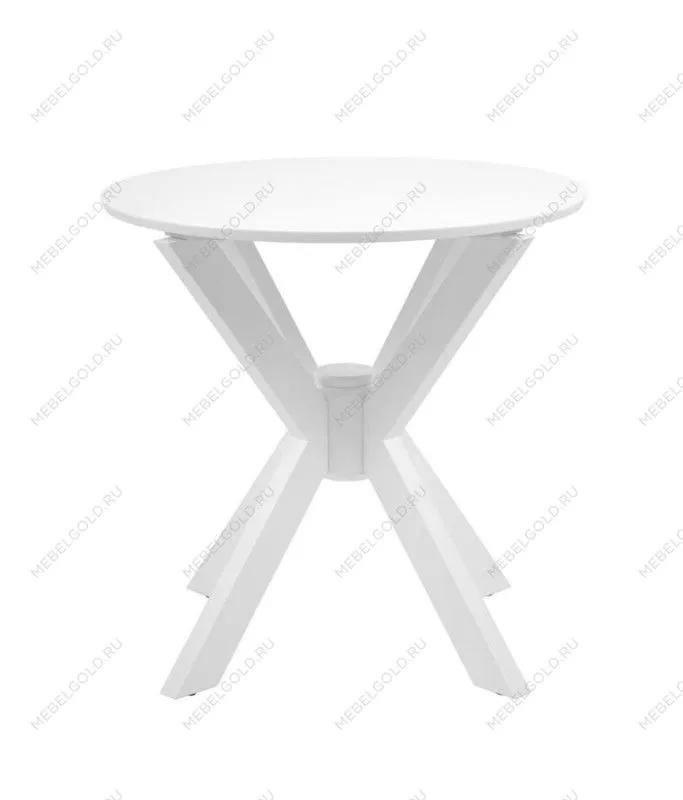 Стол Милан 800 не раскладной (белая эмаль) | изображение 1