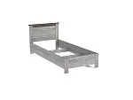 Кровать (каркас) 900, Денвер (968*2077*860) Риббек серый, 11705 | изображение 1