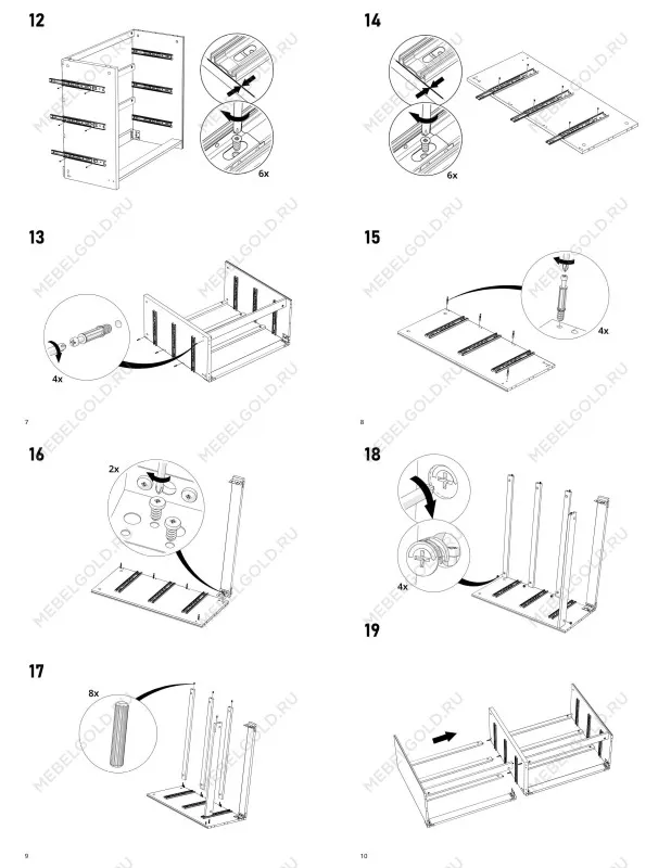 Комод Варма, 6 ящиков, горизонтальный, 160х78х40 см, шпон натурального дерева, дуб беленый | изображение 25
